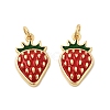 Brass Enamel Pendants KK-L237-029G-01-1