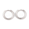 Non-Tarnish Round Ring 304 Stainless Steel Hoop Earrings for Women EJEW-G388-02A-P-1