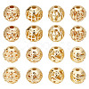 32Pcs 8 Style Alloy Hollow Beads PALLOY-BBC0001-05-1