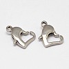 Tarnish Resistant 304 Stainless Steel Lobster Claw Clasps STAS-D069-02-1