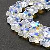 Transparent Glass Beads Strand GLAA-F112-02I-5