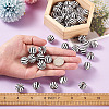 Natural Wooden Beads WOOD-TAC0010-04B-7
