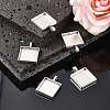 Tibetan Style Alloy Pendant Cabochon Settings X-TIBEP-A123359-AS-FF-5