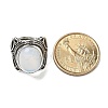 Opalite Adjustable Rings RJEW-I108-02AS-05-5