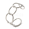 ElectrophoresisIron Cuff Bangles for Women BJEW-M057-06P-2