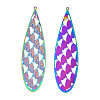 Ion Plating(IP) 304 Stainless Steel Filigree Big Pendants STAS-S118-083-2