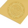 Plastic Self Adhesive Gold Foil Embossed Stickers DIY-WH0211-016-4