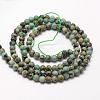 Natural African Turquoise(Jasper) Beads Strands G-N0188-02-3mm-2