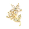 Rack Plating Real 18K Gold Plated Brass Pendants KK-B077-19G-2
