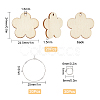 DIY Flower Wine Glass Charm Tags Making Kit DIY-SC0018-59-2