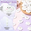 32Pcs 8 Styles Funny Opaque Resin Cabochons RESI-YW0005-94-3