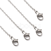 4Pcs 304 Stainless Steel Cable Chain Necklace Making STAS-FS0001-81P-1