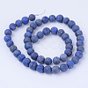 Natural Lapis Lazuli Beads Strands G-Q462-6mm-19-2