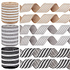 3 Rolls 3 Colors Polyester Striped Ribbons OCOR-GA0001-87-1