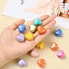 32Pcs 8 Colors Opaque Acrylic European Beads MACR-YW0001-42-7