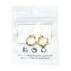 2Pcs Brass Micro Pave Cubic Zirconia Pendants KK-FS0002-15G-7