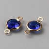 Brass Pave Glass Connector Charms FIND-WH0420-93KCG-01-2