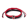 2Pcs 2 Colors Braided Nylon Thread BJEW-JB09768-1