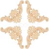 Natural Solid Wood Carved Onlay Applique Craft WOOD-FH0001-21-1