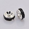 Brass Rhinestone Spacer Beads RB-A014-Z10mm-02S-2
