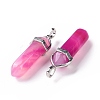 Natural Agate Double Terminated Pointed Pendants G-F295-05H-5