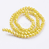 Electroplate Glass Bead Strands X-GLAA-F001-6x4mm-11L-2