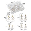 24Pcs 4 Styles ABS Plastic Imitation Pearl Charms KK-FS0001-79-4