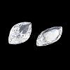 Cubic Zirconia Pointed Back Cabochons ZIRC-M003-10x5mm-007-2