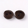 2-Hole Flat Round Resin Sewing Buttons for Costume Design BUTT-E119-34L-02-2