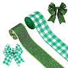 2 Rolls 2 Styles Polyester Ribbon OCOR-GA0001-52-1