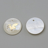 Freshwater Shell Pendants LS-SHEL-Q010-004G-2