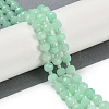 Natural Dyed White Jade Beads Strands G-H057-A22-11-2