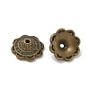 Tibetan Style Alloy Bead Caps TIBE-P003-81B-AB-1