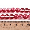 Baking Paint Transparent Glass Beads X1-DGLA-N011-8mm-06-4