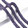 Flat Round Handmade Polymer Clay Beads CLAY-R067-12mm-04-3