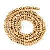 Electroplated Synthetic Non-magnetic Hematite Beads Strands X-G-H027-E01-02-3