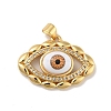 Brass Micro Pave Cubic Zirconia Pendants KK-B059-44G-D-1