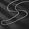 Tarnish Resistant 304 Stainless Steel Cable Chain Necklace Making STAS-P045-02P-2