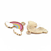 Alloy Enamel Pendants ENAM-N055-026-A01-NR-3