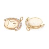 Brass Micro Pave Colorful Cubic Zirconia Enamel Settings KK-S364-113-2