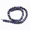 Natural Sodalite Beads Strands G-D840-19-6mm-2