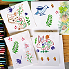 Plastic Drawing Painting Stencils Templates DIY-WH0396-468-5