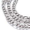 Tarnish Resistant 304 Stainless Steel Figaro Chains CHS-P007-15P-2