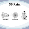 50Pairs Brass Ear Nuts KK-CN0003-29-2