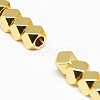 Electroplate Non-magnetic Synthetic Hematite Beads Strands X-G-Q465-31G-3
