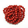 Baking Paint Crackle Glass Beads Strands X-DGLA-Q023-8mm-YS31-3