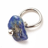 7Pcs 7 Styles Natural Stone Chip Charms PALLOY-JF01485-02-4