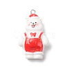 Christmas Opaque Resin Pendants RESI-A049-05M-1
