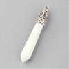 Natural White Jade Big Pendants G-R278-87-1