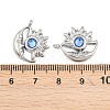 304 Stainless Steel Rhinestone Pendants STAS-Z166-24P-03-3
